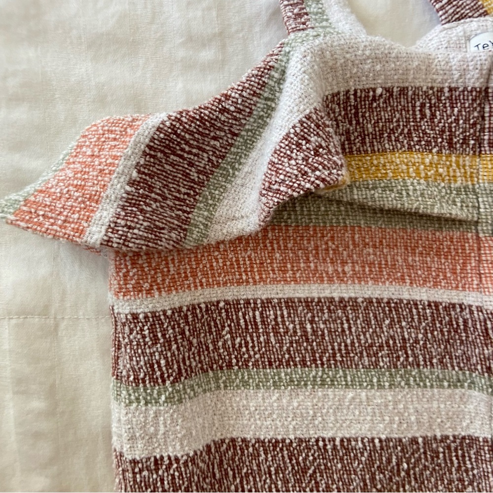 Madewell Texture & Thread Striped Ruffle Tie-Front Tank - Picture 9 of 14